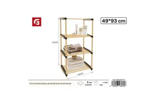 Monstera 4N Modular Shelf 49x93 cm Decorative Furniture for Home Storage & Organization