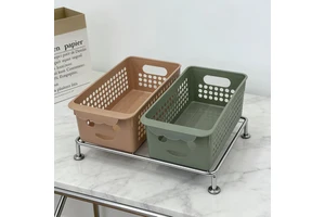 Wholesale Stackable Plastic Storage Baskets for Home Organization Clothing Sorting Desktop Office Use