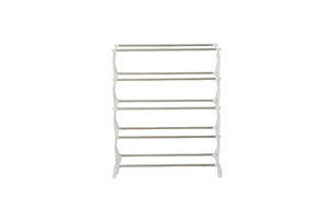 Wholesale PP & Stainless Steel Lightweight Modern Floor Shoe Storage Rack for Living Room Organization & Display