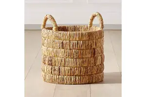 Luxury Design Rattan Basket Natural Color for Home Food Storage Rattan Basket Hot Sale Indian Rattan Handicrafts Basket