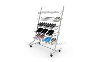 Perfect Metal Shoes Storage Rack 4-tiers Shoes Rack for Household
