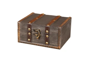 Vintage and Aged Jewelry Storage Wooden Box Decorative Storage Box Necklace and Jewelry Storage Box Hot Selling