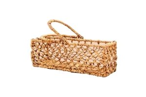 New Handwoven Wicker Baskets Food Picnic Fruits Decorative Tableware Storage Basket Rattan Seagrass Laundry Basket