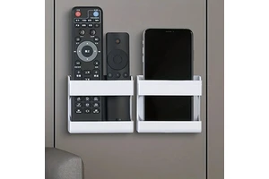 Convenient Remote Control Box Non-slip Remote Control Holder Strong Load Bearing Storage Data Cable Receiving Hole Phone Stand