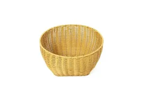 High Quality Handmade Wicker Rattan Fruit Basket Eco-Friendly Grade Food Vegetable Plastic Rattan Basket