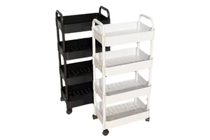Multi-Layer Rolling Storage Cart with Handle Detachable Utility Cart for Food Vegetables & Snacks Organization