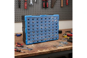 OEM Custom Household Drawer Plastic Tool Storage Box Multiple Compartments Hardware Screw Parts Organizer Box
