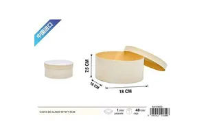 18*18*7.5cm Poplar Decorative Storage Box for Home Decoration
