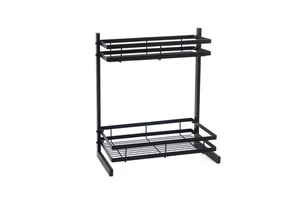 Tabletop Kitchen Organizer Rack Metal Storage Basket Accessories Home Use Shelf Decor Storage Racks