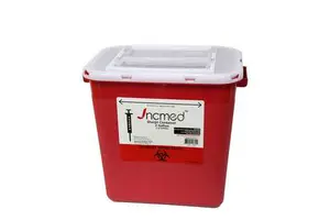 Medication Plastic Container 2 Gal Sharps Container Wall Mount Sharp Container