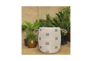 Handwoven Belle Basket Natural Rattan Basket with Handle for Storage, Decor, Picnic, Boho Home Interior Styling Friendly Gift