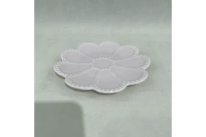 Nordic Style Creative Ceramic Flower Jewelry Storage Tray Ceramic Plate