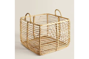 Rattan Basket With Handle Rattan Storage Hamper, Rattan Laundry Basket 2020 Wholesale