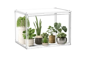 DAYOOH Portable Water-proof Plant Greenhouse Household Stackable Rainforest Plants Seeds Acrylic Indoor Mini Greenhouse