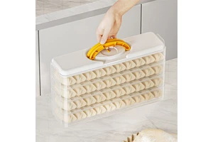 Large Plastic Household Multi Layers Dumplings Box Eggs Cakes Fresh Keeping Boxes