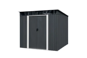 Easily Assembled Outdoor Garden Backyard Iron Craft Metal Steel Storage Shed With Skylight