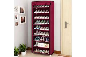 Shoes Rack Dustproof Deodorization Shoe Storage Multilayer Space-Saving Shoes Shelf Nonwoven Cabinet Home Furnishings