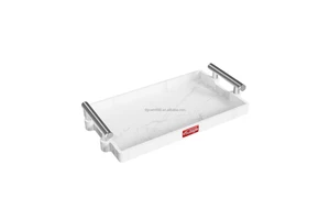 Silicone Tray with Handle Classic Design Square Storage Box Multifunction Eco-Friendly for Daily Use