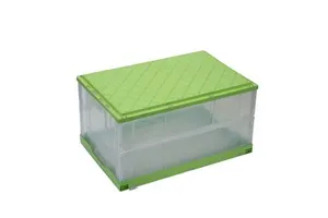 Containers and Plastics Plastic Storage Bins Wholesale Foldable Storage Box with Lid