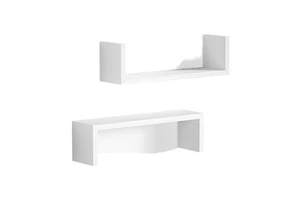 China Hot Sale Eco-Friendly Durable Single Floating Wooden Wall Shelf Storage Rack for Kitchen Bathroom Living Room