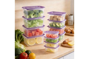 Housewares Recycle Food Storage Boxes Storage Boxes & Bins Foldable Food Containers 4 Pcs Set Shantou Plastic Rectangle Modern