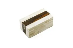 Decorative Pattern Bone Inlay Jewelry Storage Box Handmade Craft for Home Shelves Display