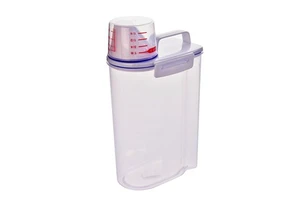 PSBB10 Airtight Grain Storage Box with Lid, Plastic Kitchen Rice Bucket and Moisture-Proof Beans Container for Food Storage
