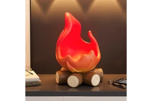 025 Creative PVC Waterproof Bonfire Campfire Shaped Organizer Hot Selling Gen Z Style Home Accessories Playful Display Adults