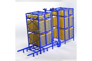 Automatic Vertical Shape Storage System Steel Plate Rack for Heavy Duty Industrial Use