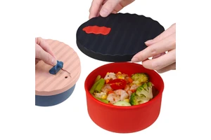 Wholesale BPA Free Food Grade Safe Leak Proof Silicone Food Storage Container Lunch Bento SNACK Box Silicone Bowls With Lid