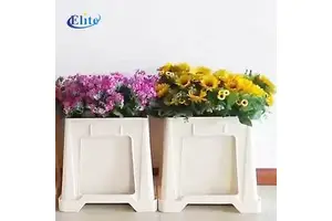 Professional Plastic Auction Bucket For Florists, Stackable And Durable Flower Transport Container With Handle