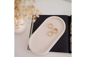 Mohom Luxury Custom Modern Design Concrete Jewelry Display Tray Elegant Decorative Trays Style