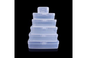 High Quality Transparent Recyclable PP Plastic Storage Box with Lid ELITE Brand 20-28mm Thick Logo Printing for Craft Storage