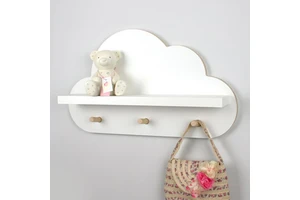 Customized Children's Room Decoration Wall Hanging Magnetic Wooden Shelves for Tonie Boxes
