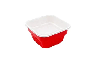 Philippines Friendly Lunch Box Square PP Customized Material Popular Disposable Food Storage Boxes & Bins Free CLASSIC Embossing