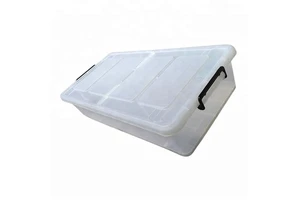 35L PP Plastic Storage Box with Handle and Lid Practical and Portable Plastic Storage Boxes