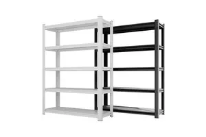 5-Tier Industrial Steel Boltless Shelving Rack for Garage, Warehouse, Home Tool Storage, Supermarkets and Commercial Use