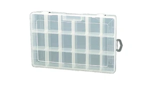 Durable Transparent Plastic Storage Box with Secure Waterproof Seal for Organizing Small Hardware Parts and Components