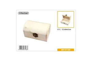 12.5*8*6.5 cm Pine Wood Decorative Storage Box for Gift Items
