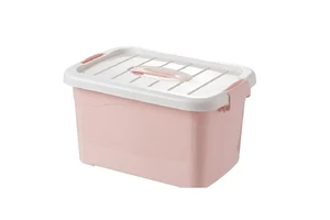 Wholesale PP Plastic Storage Bins & Boxes with Lid Modern Design Stackable Lightweight Portable Rectangular Cubby for Tools