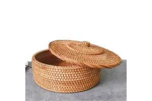 Rattan Basket Home Hotel Restaurant Artificial Rattan Woven Bread Basket