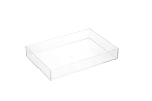 Transparent Acrylic Storage Tray, Lucite Tray for Desks