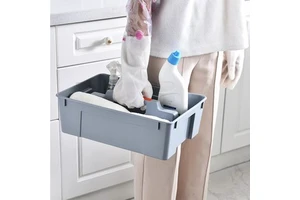 Handheld Copolymer PP Plastic Toolbox Storage Basket Desktop Cleaning Parts Organizer Model 3316