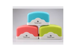 small size square plastic tiuuse storage boxes