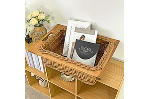 High Quality New Rattan Wood Storage Baskets Wicker Basket for Efficient Organization