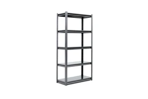 5-Tier Industrial Steel Boltless Storage Rack with 200kg Load Capacity for Garage/Warehouse/Home-Easy Install Height Adjustable
