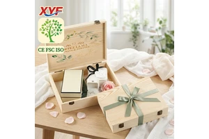 Natural Wooden Craft Box Storage Commemorative Box Craft Decoration Storage Storage Box Holiday Commemorative Gift