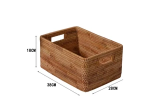 High Quality Rattan Wicker Basket for Home Storage and Decoration Vietnam Factory Eco-Friendly Home & Garden Products