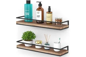 Wooden Floating Shelf for Wall Decor and Storage with Decorative Ledge Wood Crafts Boxes & Wall Signs-China Made