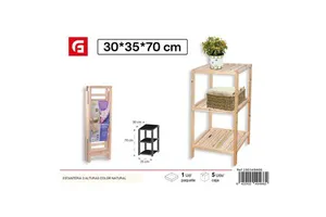 3-Tier Natural Home Decor Shelving Unit Premium Quality for Organizing Your Space
